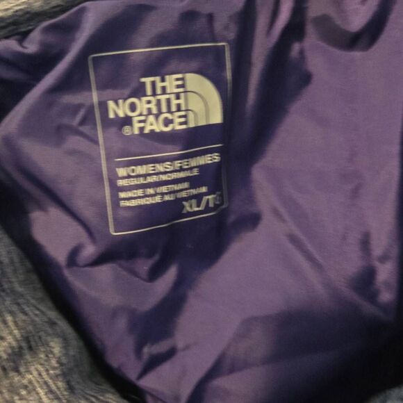 The North Face Vest Women's Size XL Heathered Purple Puffer - Picture 6 of 7